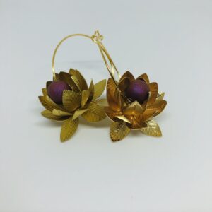 Flowers with purple Heart