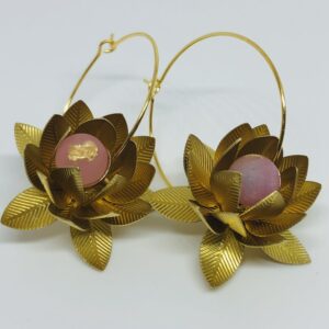 Flowers with pink Heart