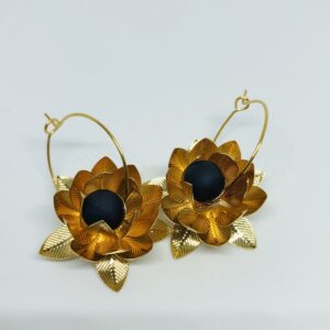 Flowers with black Heart